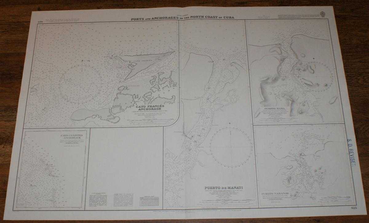 Admiralty - Nautical Chart No. 425 West Indies - Ports and Anchorages on the North Coast of Cuba