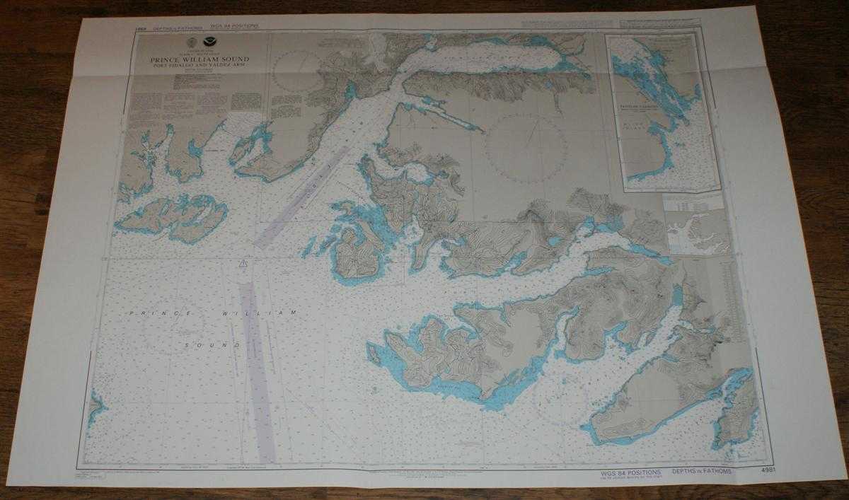 Admiralty - Nautical Chart No. 4981 United States, Alaska - South Coast, Prince William Sound, Port Fidalgo and Valdez Arm
