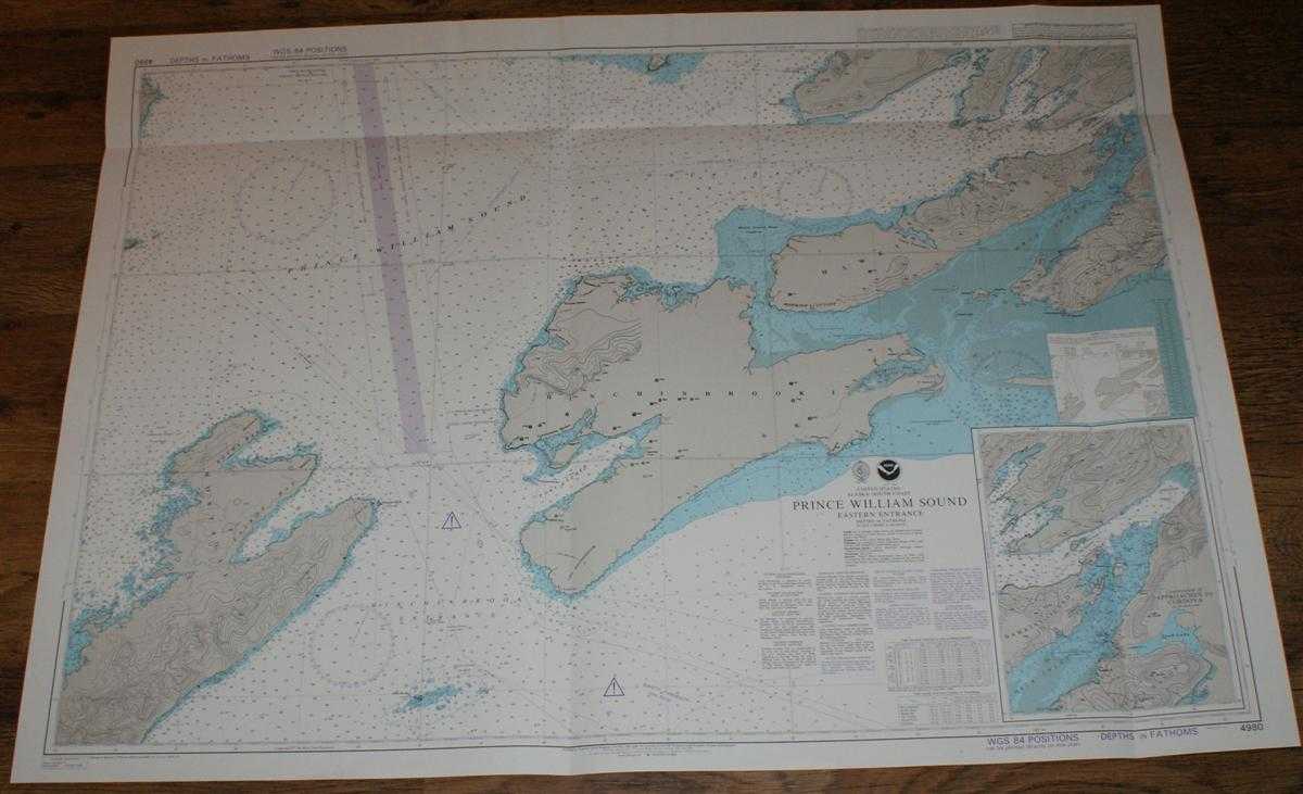 Admiralty - Nautical Chart No. 4980 United States, Alaska - South Coast, Prince William Sound, Eastern Entrance