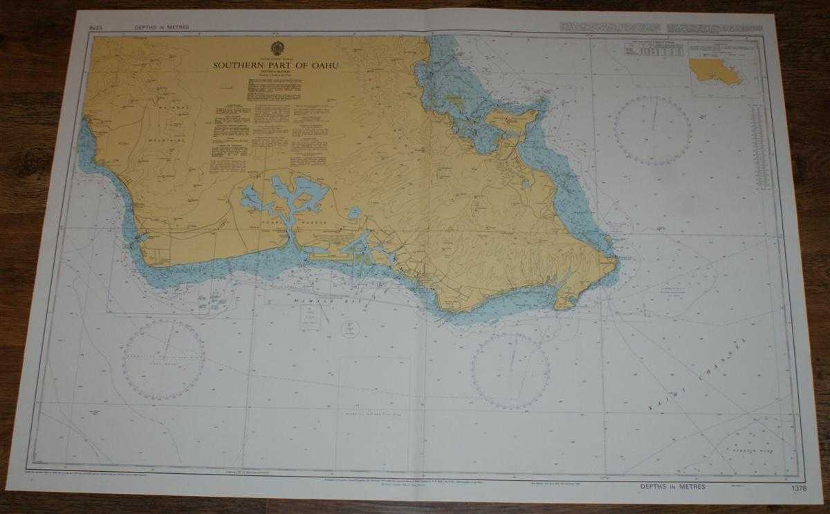 Admiralty - Nautical Chart No. 1378 United States - Hawaii, Southern Part of Oahu including Pearl Harbour