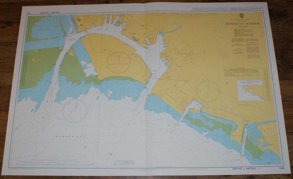 Admiralty - Nautical Chart No. 1368 United States - Hawaii, Island of Oahu - Honolulu Harbour