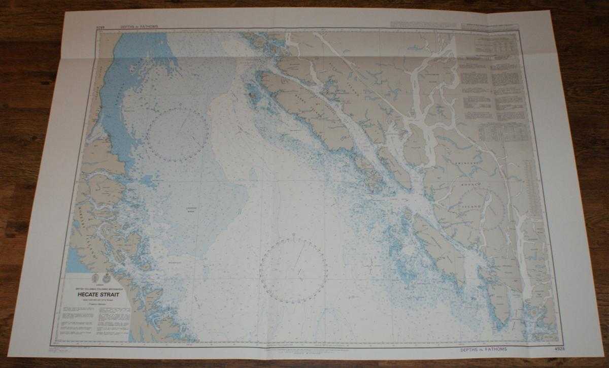 Admiralty - Nautical Chart No. 4928 Canada - British Columbia, Hecate Strait