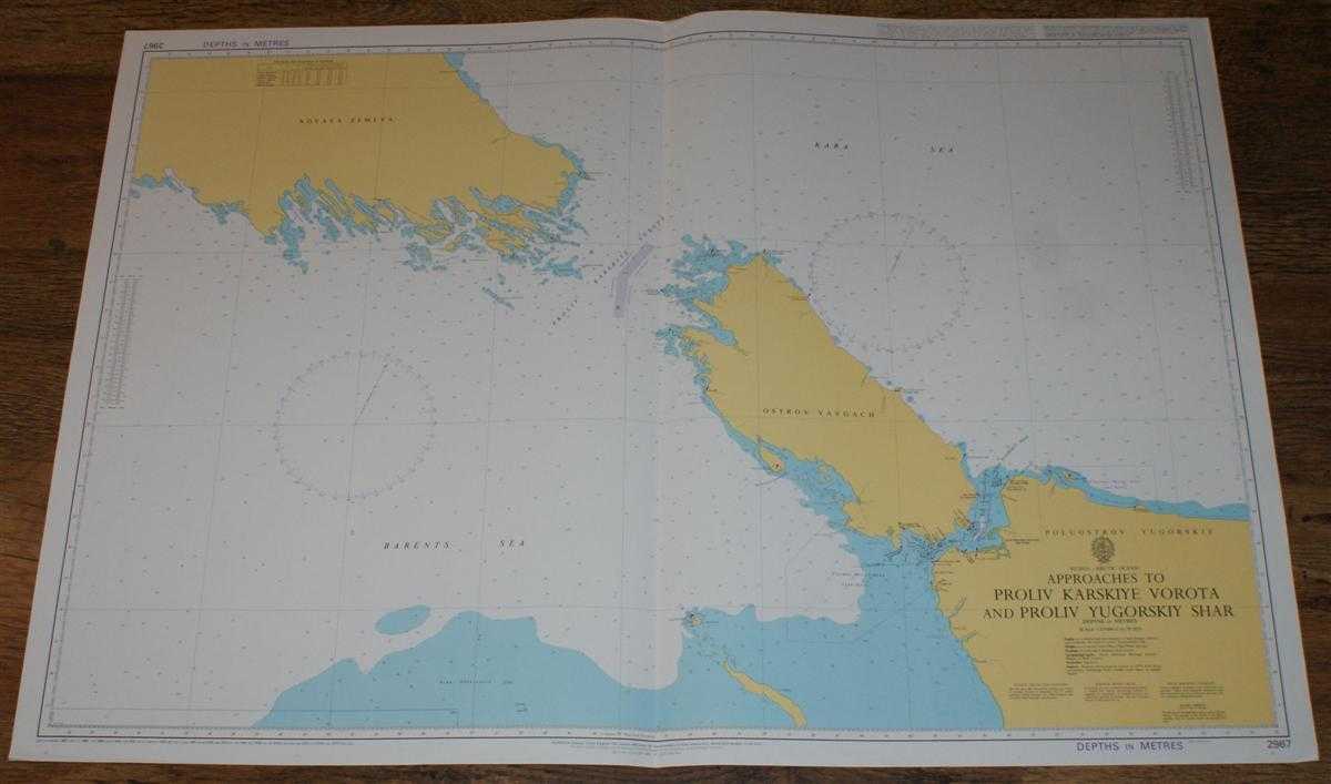 Admiralty - Nautical Chart No. 2967 Russia - Arctic Ocean, Approaches to Proliv Karskiye Vorota and Proliv Yugorskiy Shar