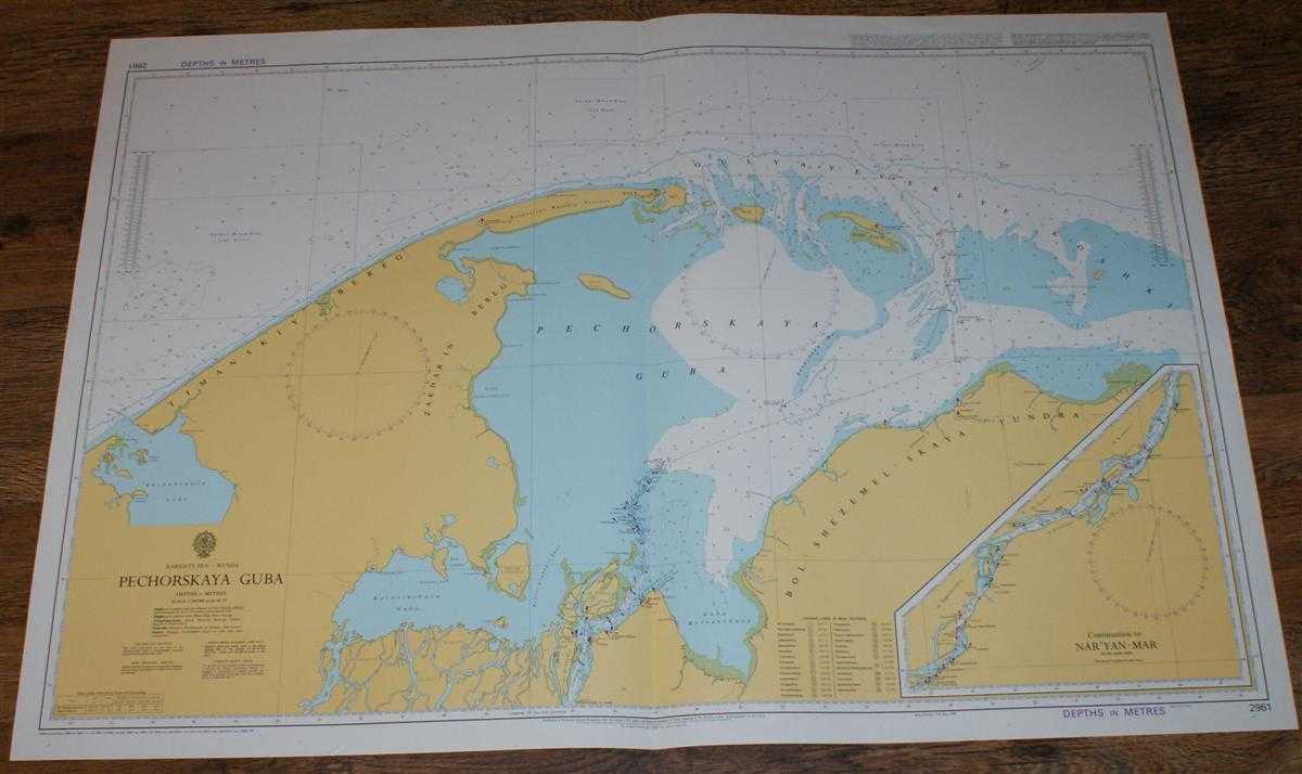 Admiralty - Nautical Chart No. 2961 Barents Sea - Russia, Pechorskaya Guba