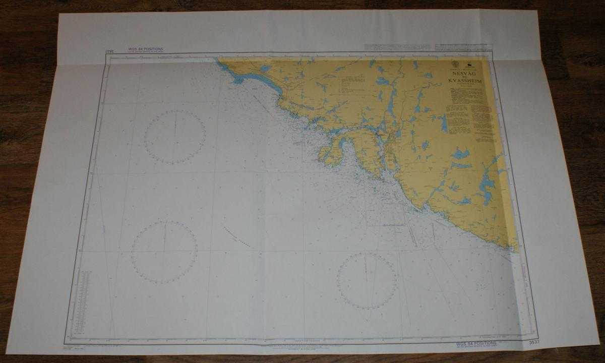 Admiralty - Nautical Chart No. 3537 Norway - West Coast, Nesvag to Kvassheim