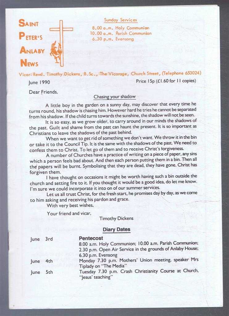 Timothy Dickens - Saint Peter's Anlaby News & York Diocesan Leaflet - June 1990