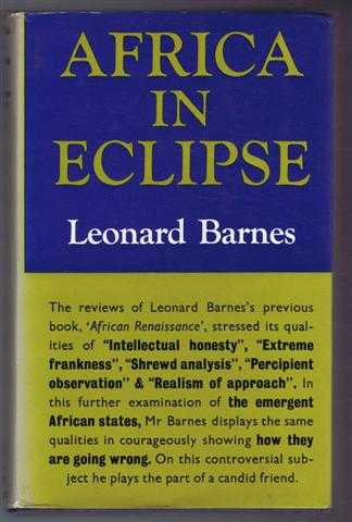 Barnes, Leonard - Africa in Eclipse