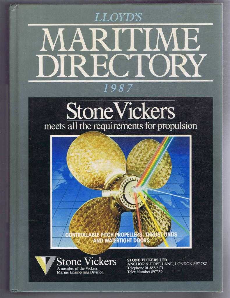 edited by Peter Davies - Lloyd's Maritime Directory 1987, The International Shipping and Shipbuilding Directory