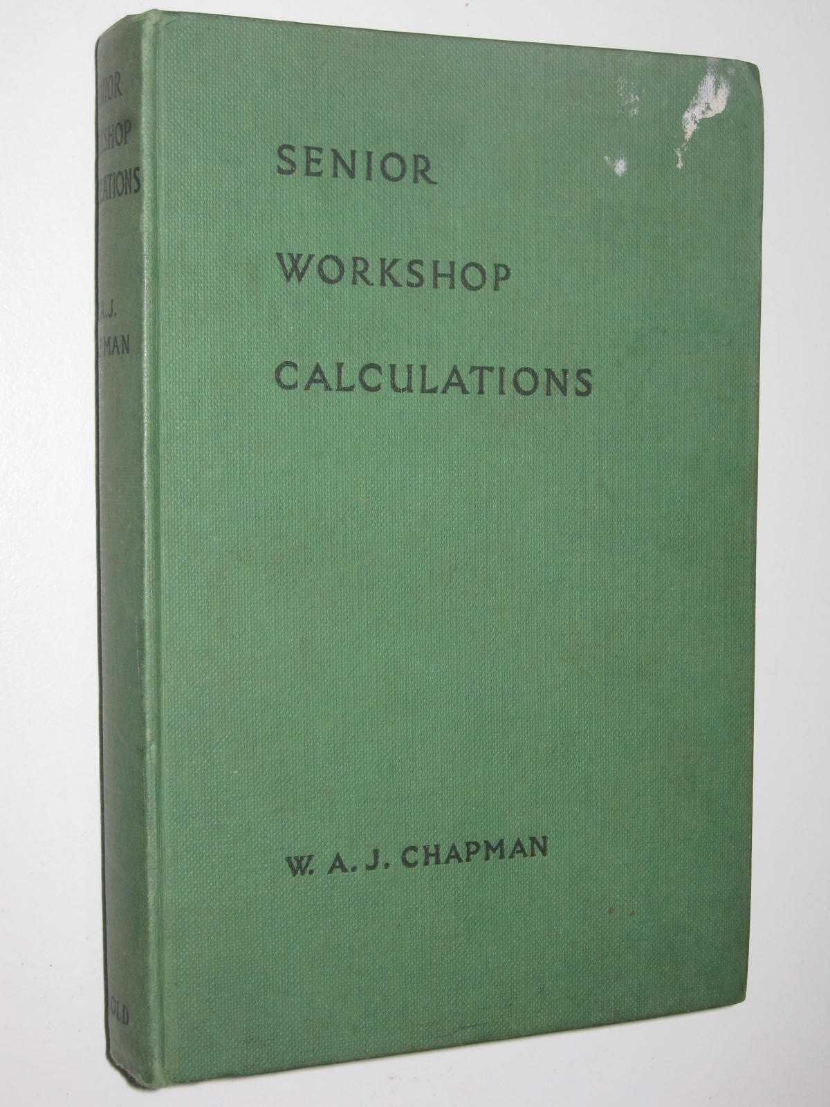 Image for Senior Workshop Calculations