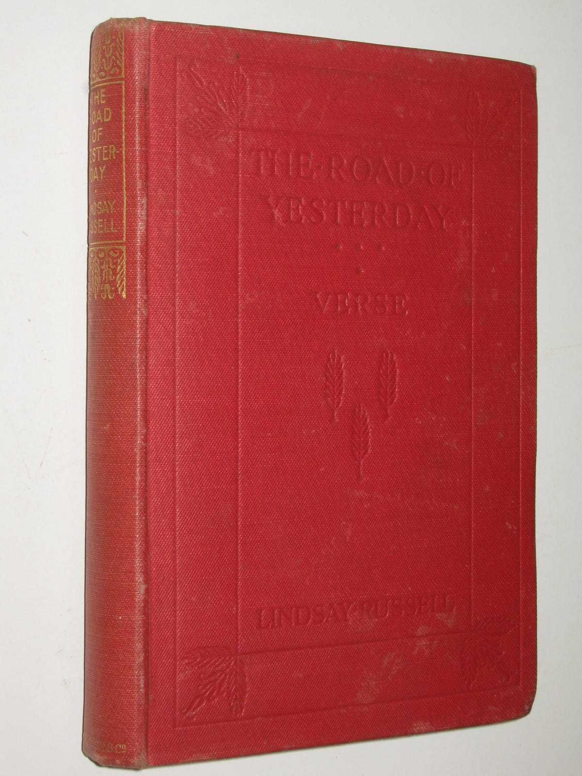 The Road of Yesterday: Verse