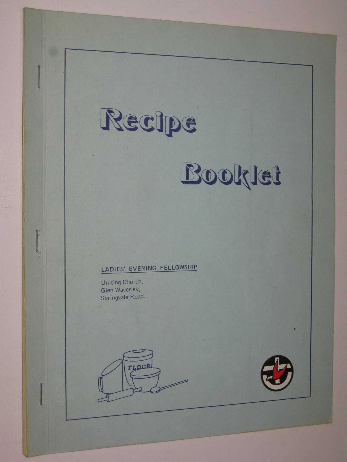 Recipe Booklet Ladies' Evening Fellowship Glen Waverley