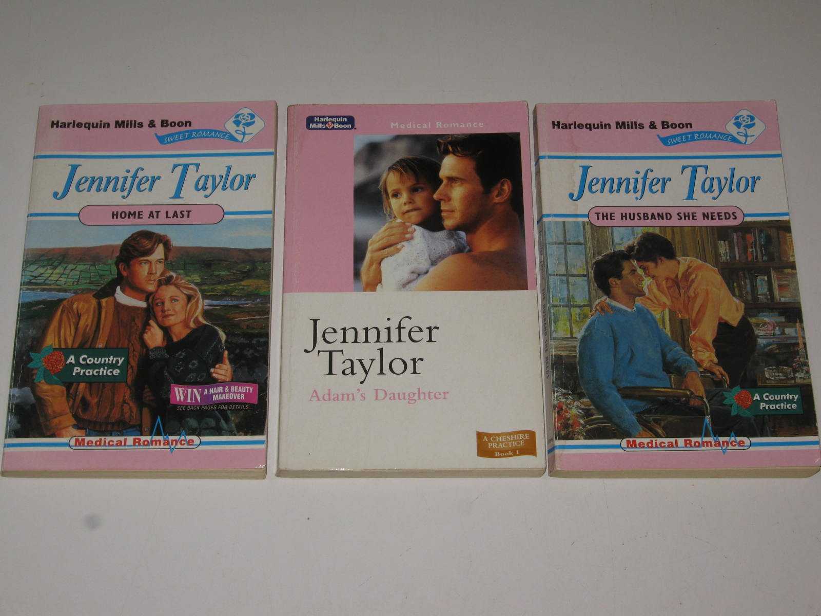 Home At Last + Adam's Daughter + The Husband She Needs - Harlequin Medical Romance Series