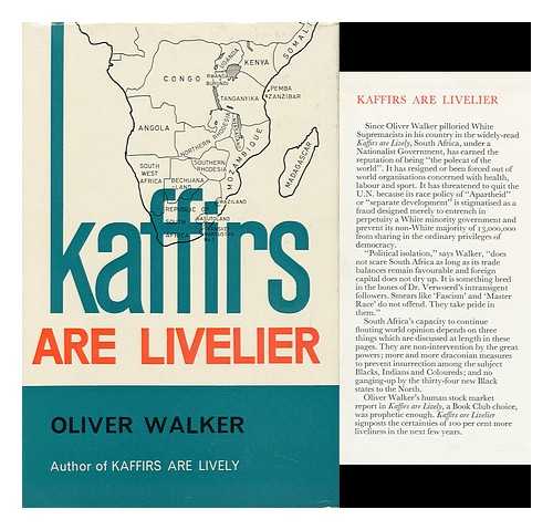 WALKER, OLIVER - Kaffirs Are Livelier