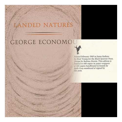 ECONOMOU, GEORGE - Landed Natures