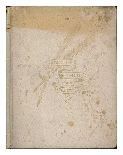 GIBSON ART COMPANY, NEW YORK - Diary of High-Days and Holidays