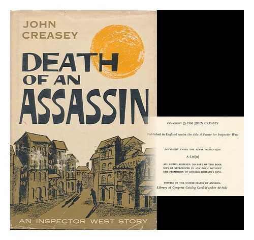 CREASEY, JOHN - Death of an Assassin