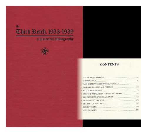 ABC-CLIO INFORMATION SERVICES - The Third Reich, 1933-1939 : a Historical Bibliography