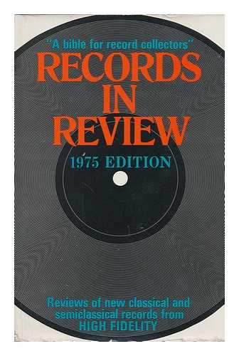 CARTER, EDITH - The Twentieth High Fidelity Annual Records in Review; 1975 Edition.