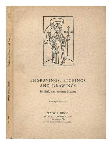 MAGGS BROS - Illustrated Catalogue of Engravings, Etchings and Drawings by Early and Modern Masters. No. 539, 1930