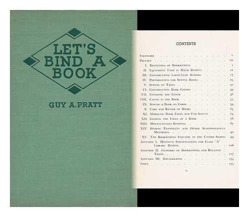 PRATT, GUY A. - Let's Bind a Book