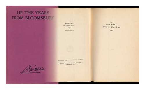 ARLISS, GEORGE (1868-1946) - Up the Years from Bloomsbury; an Autobiography