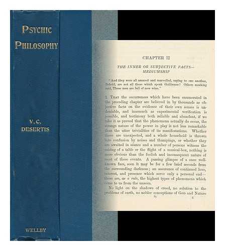 DESERTIS, V. C. - Psychic Philosophy As the Foundation of a Religion of Natural Law