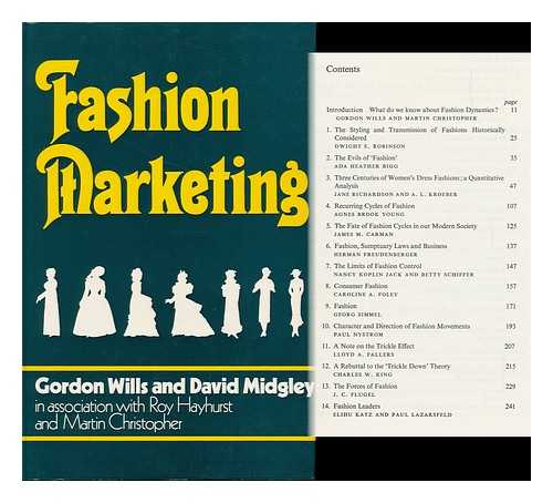 WILLS, GORDON. MIDGLEY, DAVID - Fashion Marketing : an Anthology of Viewpoints and Perspectives