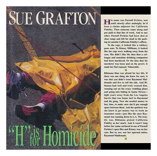 GRAFTON, SUE - 'H' is for Homicide / Sue Grafton