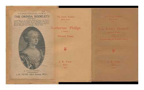 PHILIPS, KATHERINE AND TUTIN, J. R. (JOHN RAMSDEN) (PUBLISH. ) - Orinda Booklets. Extra Series, I - VI (Complete) ... Complete Set of Six Booklets