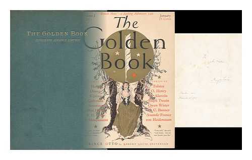 LANIER, HENRY WYSHAM (ED. ) AND STEVENSON, ROBERT LOUIS - The Golden Book Magazine, Volume I. , No. I. , January 1925 - [Contains; Prince Otto by Robert Louis Stevenson]
