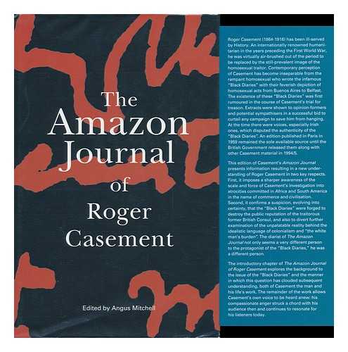 CASEMENT, ROGER. EDITED BY ANGUS MITCHELL - The Amazon Journal of Roger Casement