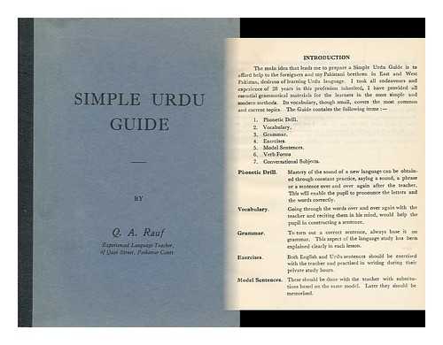 RAUF, Q. A. - Simple Urdu Guide