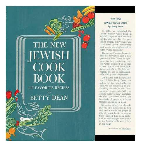 DEAN, BETTY - The New Jewish Cook Book of Favorite Recipes