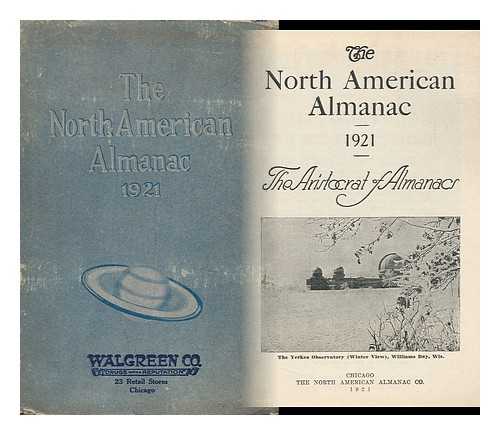 THE NORTH AMERICAN ALMANAC CO - The North American Almanac, 1921 - the Aristocrat of Almanacs