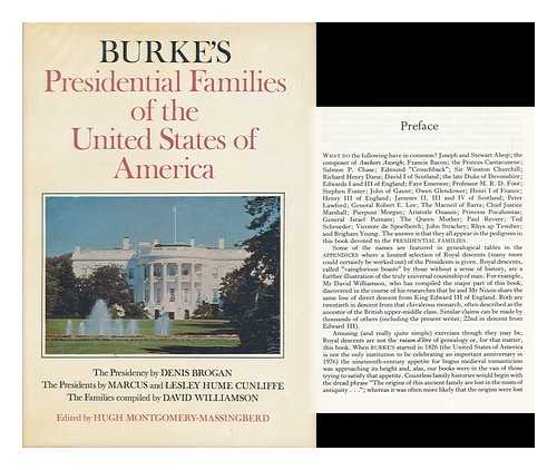 MONTGOMERY-MASSINGBERD, HUGH (ED. ) - Burke's Presidential Families of the United States of America / [Edited by Hugh Montgomery-Massingberd]