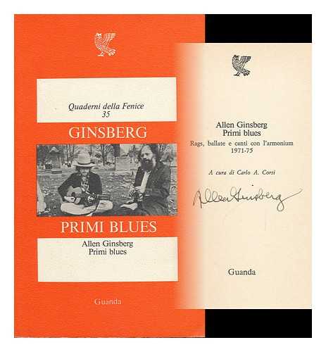 GINSBERG, ALLEN (1926-1997) - Primi Blues - Allen Ginsberg - Quaderni Della Fenice, 35