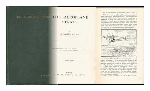 BARBER, H. - The Aeroplane Speaks