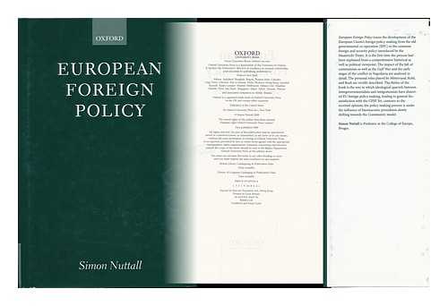 NUTTALL, SIMON J. - European Foreign Policy / Simon J. Nuttall