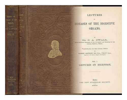 EWALD, C. A. (CARL ANTON) (1845-1915) - Lectures on Diseases of the Digestive Organs