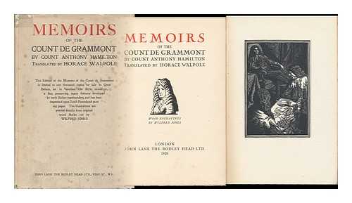 HAMILTON, ANTHONY, COUNT (C. 1646-1720) - Memoirs of Count Grammont