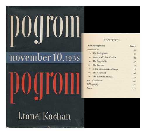 KOCHAN, LIONEL - Pogrom, 10 November 1938