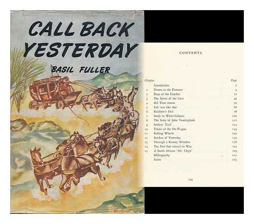 Fuller, Basil - Call Back Yesterday / Basil Fuller