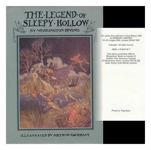 IRVING, WASHINGTON (1783-1859). ARTHUR RACKHAM (ILL. ) - The Legend of Sleepy Hollow