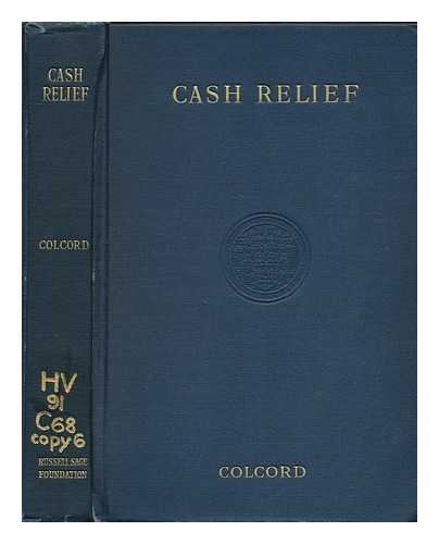 COLCORD, JOANNA CARVER (1882-) - Cash Relief