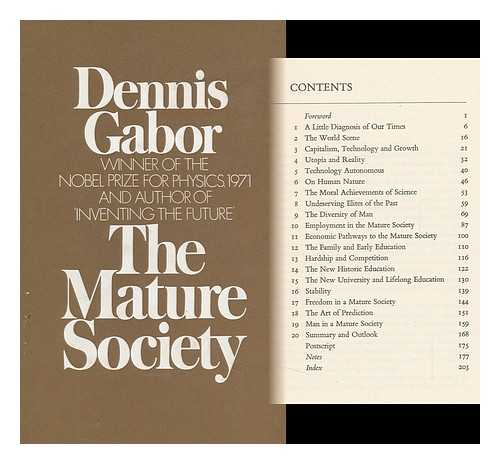 GABOR, DENNIS (1900-) - The Mature Society