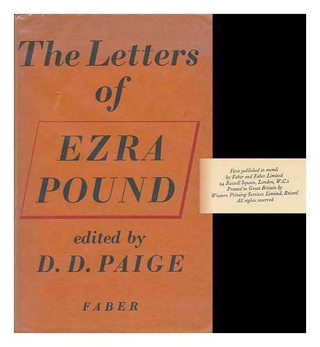 POUND, EZRA (1885-1972) - The Letters of Ezra Pound, 1907-1941