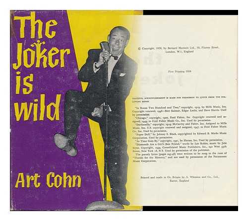 COHN, ART (1909-1958) - The Joker is Wild; the Story of Joe E. Lewis