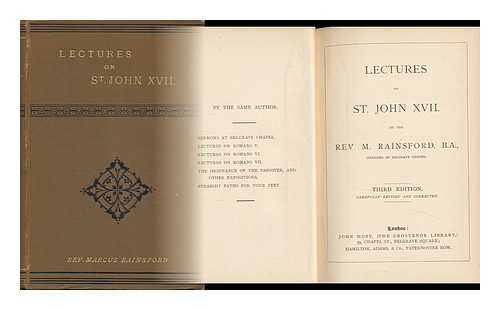 RAINSFORD, M. - Lectures on St. John XVII