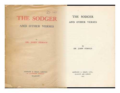 FERGUS, JOHN FREELAND - The Sodger and Other Verses