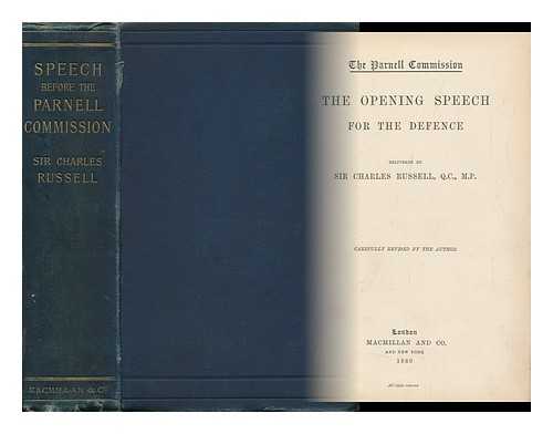 RUSSELL, CHARLES - The Opening Speech for the Defence / Charles Russell